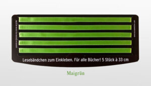 5 x Lesebändchen Etui Monocolor