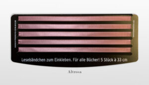 5 x Lesebändchen Etui Monocolor