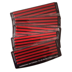 5 x Lesebändchen Etui Monocolor